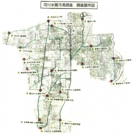 河川水質調査位置図2010