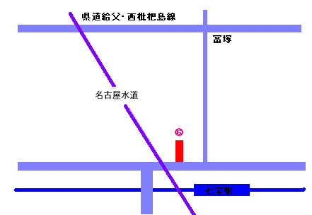 七宝駅周辺（6）駐輪場位置図
