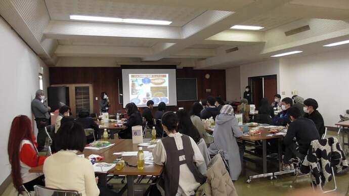 国際交流DAY開会宣言の様子