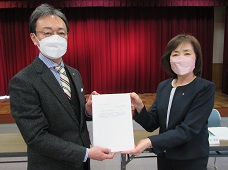 答申時の写真